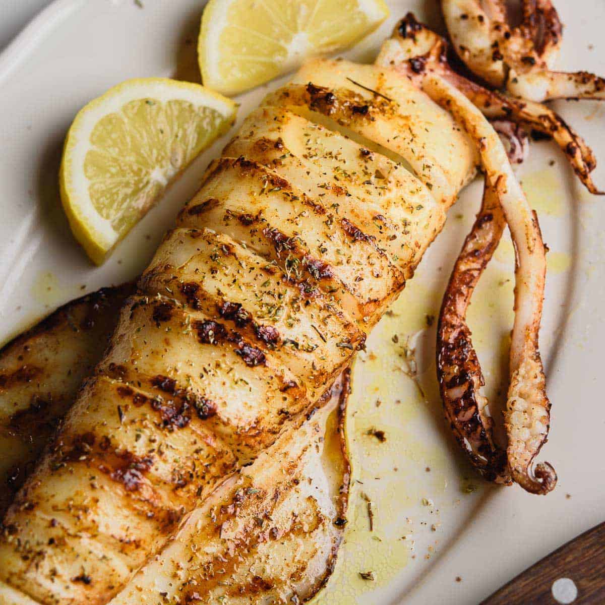 Grilled squid