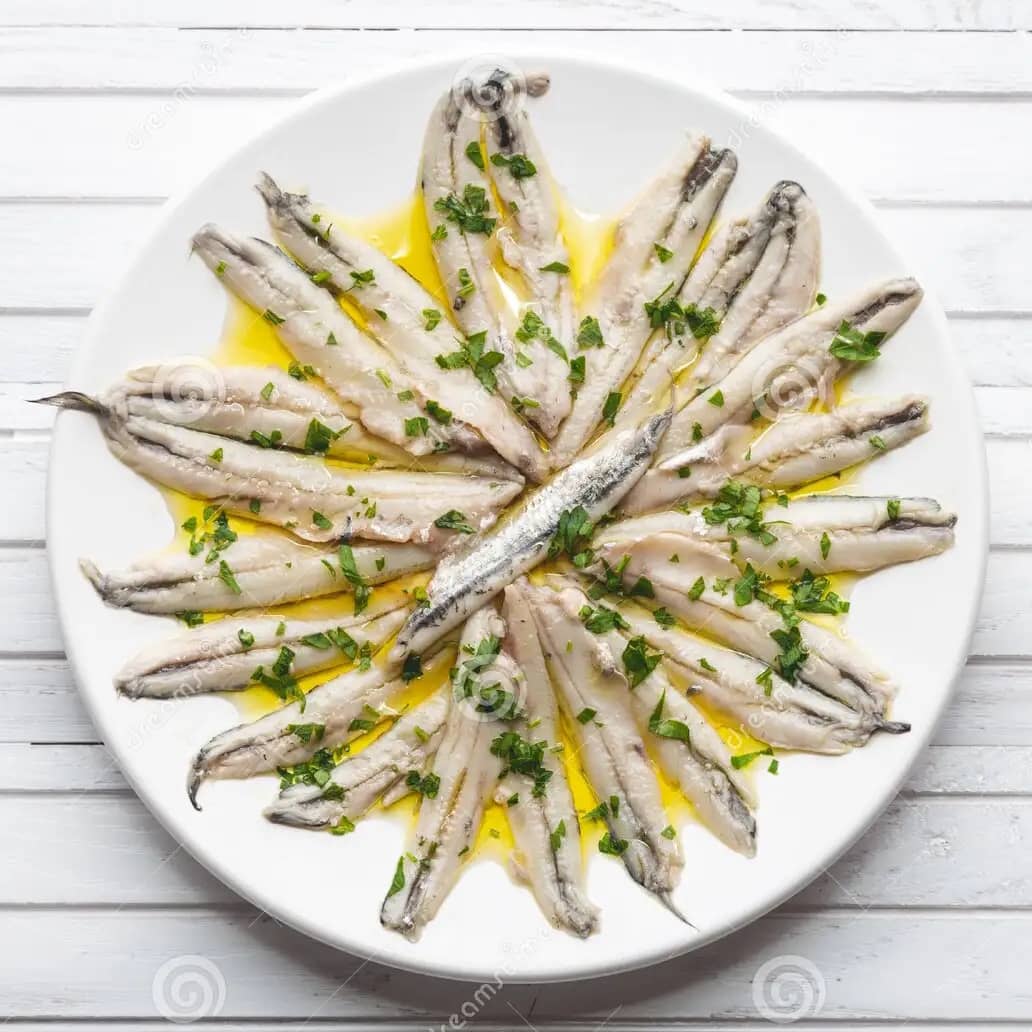 Marinated anchovies