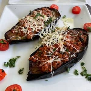 Grilled eggplants