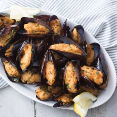 Fried mussels