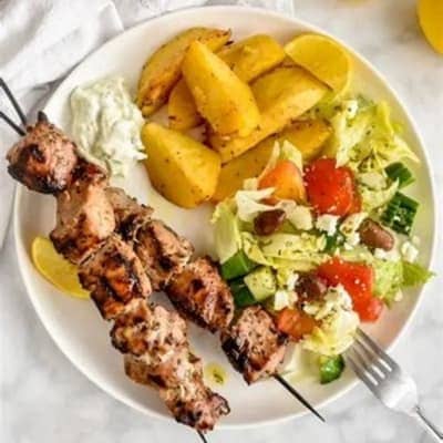 Pork souvlaki